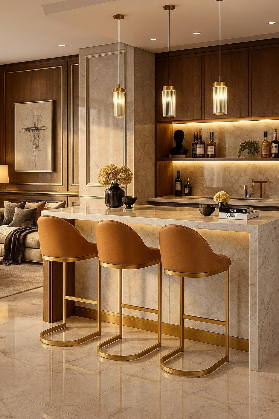 Bar residencial de lujo