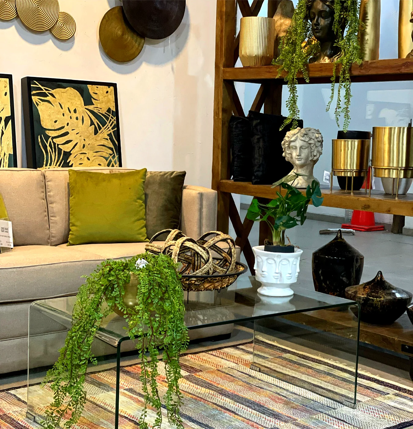 Sala natural y cálida